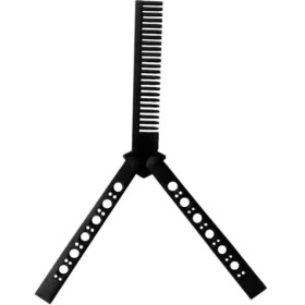 Resim Mena Rise Standart Kelebek Tarak Bıçak Şeklinde Plastik Tarak Saç Tarama Stres Atma Açık Siyah 