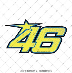 Resim Bay Etiket Rfhlm159 Reflektif 46 Numara Etiketi Buyuk Boy 