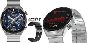 Resim Huawei P30 Pro New Edition Uyumlu Akıllı Saat Smart Watch Konuşma Özellikli Metal 