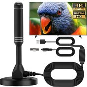 Resim DO&CA En Son Dijital TV Anteni - 600 Mil Menzil, 4K Ultra HD & 1080P Destekli, Sinyal Güçlendirici, Manyetik Tabanlı ve USB ile Çalışan İç Mekan Anteni, Akıllı TV'ler, DVR'lar ve Yayın Cihazları için Uyumlu - Ücretsiz Kanallar, Güvenilir Sinyal Kalitesi 