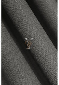 Resim Keten Fon Perde V-4017 Koyu Gri Koyu Gri 