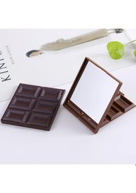 Resim Techtic Çikolata Şekilli Katlanabilir Mini Makyaj Aynası 