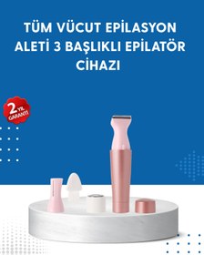 Resim AyrStore 3 Başlıklı Taşınabilir Yüz ve Vücut Tüy Alma Makinesi 