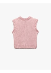 Resim Koton Bisiklet Yaka Kolsuz Basic Triko Süveter Lila 6wkg90004ht Lila 