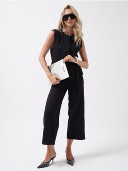 Genel Markalar Bol Paça Midi Boy Pantolon