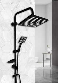 Resim Kaliteli Ve Modern Tasarımlı Siyah Robot Yağmur Duş Seti Lına Diğer 