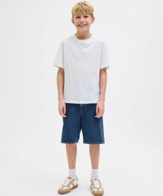 Resim Jack & Jones Jack&jones Jjıtony Jjoriginal Erkek Çocuk Denim Şort 12269813 Mavi 