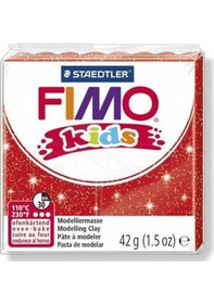 Resim Fimo Kids Polimer Kil 42g No:212 Yaldızlı Kırmızı 