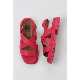 Resim Bueno Shoes Fuşya Deri Kadın Düz Sandalet 01WY5501 01WY5501 