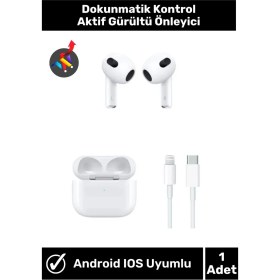 Resim IPHONE11/12/13/14/15 Uyumlu 3. Nesil Bluetooth Kulak Içi Kulaklık 