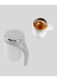 Resim Paslanmaz Çelik Şarjlı Karıştırma Kupa Otomatik Manyetik Blender Fincan - Lisinya Çok Renkli 