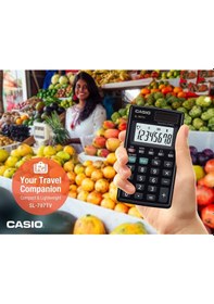 Resim Casio Sl-797tv-bk-w-dp Hesap Makinesi Pocket Gri - Siyah 