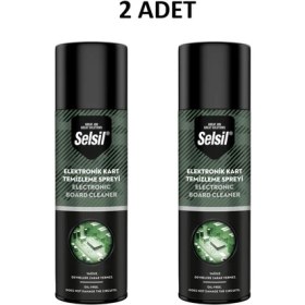 Resim Selsil Elektronik Devre Kart Temizleme Spreyi 200ML 2 Adet 