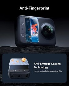 Resim TELESIN Osmo 360 ekran koruyucu folyo sertleştirilmiş camdan | DJI Osmo 360 için sertleştirilmiş cam folyo aksesuarı, sertlik derecesi 9H, çizilmez, %99 şeffaflık, 2,5D kenar, statik uygulama 