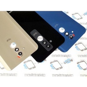 Resim Tkgz - Mate 20 Lite Arka Pil Batarya Kapağı (Kamera Lensli Cam) (503837748) Altın 