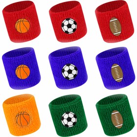 Resim 2 adet Basketbol, Futbol, Ragbi için Spor Bileklikler - Yüksek Esneklik, Nefes Alabilir ve Rahat Fitness Bileklikler Erkekler ve Kadınlar için, Kırmızı, Turuncu ve Yeşil Basketbol Tasarımı, Spor Salonu Bileklikler|Karikatür Deseni|Rahat Fi 