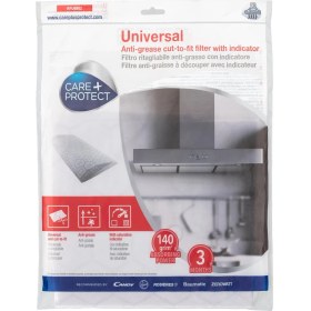Resim + Protect Anti-Grease Cut-Out Hood Filter, Universal, With Saturation Indicator, Professional, Self-Extinguishing, Long Lasting, 47 x 97 cm 