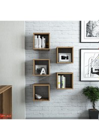 Resim Variant Variant Box Duvar Rafı - Ceviz 
