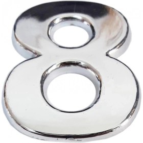 Resim Cemax Krom Yapışkanlı 8 Rakamı 5 Cm - Sxsr-290340 