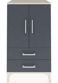 Resim Hyperion Komodin 2 Raflı 2 Çekmeceli 2 Kapaklı 60x44x106 Aytaşı-antrasit Aytası 