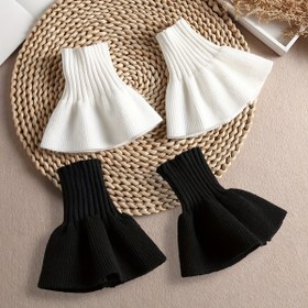 Resim Kadınlar İçin Bale Sahte Kol Manşetleri - Esnek Dokulu Şık Takma Manşetler, Elbise ve Bluzlar için, Günlük & Resmi Kıyafetler - Kolay El Yıkama (Siyah/Beyaz/Diğer Renkler) - Kaymaz Taban - Dans Performansları ve Fotoğraf Çekimleri için Mükemmel, Stil Aksesuarı, Dayanıklı Malzeme, Profesyonel Stilistler, Moda Tutkunları, Esnek Polyester Kumaş 