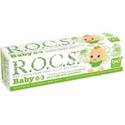 Resim Rocs Baby 0-3 Yaş Papatya Özlü Diş Macunu 