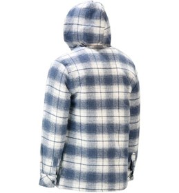 Resim Erkek Regular Fit Kapitoneli Kapüşonlu Çıtçıtlı Oduncu Mavi 001 