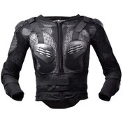Resim Sones Ghost Racing F060 Motosiklet Zırh Binme Dişli Göğüs Koruyucu Dirsek Pedi Düşme Koruma Elbisesi XL Siyah 