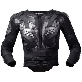 Resim Sones Ghost Racing F060 Motosiklet Zırh Binme Dişli Göğüs Koruyucu Dirsek Pedi Düşme Koruma Elbisesi XL Siyah 