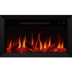 Resim Alaf 100- Isıtmalı Elektrikli Şömine Sınırsız Renkli Metal Çerçeveli 