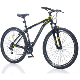 Resim Corelli Felix 3.1 27,5'' Jant Dağ Bisikleti - Siyah-Sarı, 21 Vites, 46 Cm Alüminyum Kadro 
