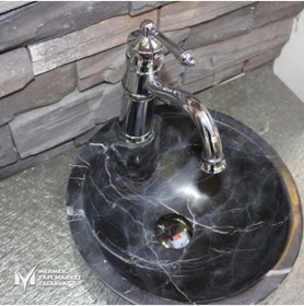 Resim MYM Mermer Yapı Market Tasarım Krom Kaplama Kısa Lavabo Bataryası 