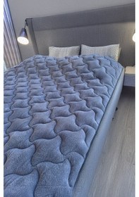 Resim Tek Kişilik Welsoft Yorgan - Çift Taraflı, Yumuşak, Hafif 160x 220cm Antrasit 