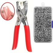 Resim artlab Art 200 Adet Paslanmaz Çelik Çıtçıt Ve Pense Seti Metal Çıt Çıt Makinesi Lab 