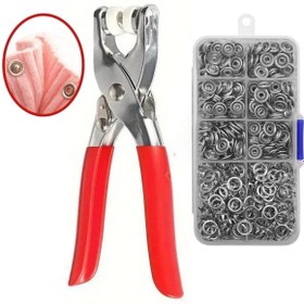 Resim artlab Art 200 Adet Paslanmaz Çelik Çıtçıt Ve Pense Seti Metal Çıt Çıt Makinesi Lab 