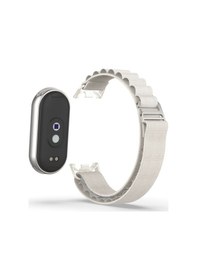 Resim Xiaomi Mi Band 8 9 10 Uyumlu Alpine Loop Kordon Kayış Beyaz 