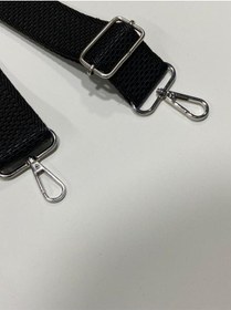 Resim Karantuhafiye Postacı Çanta Sapı / Palaska Çanta Sapı / Sert Kolon Çanta Sapı / 4 Cm Siyah Siyah 