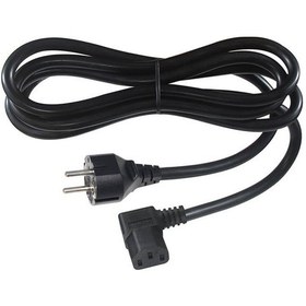 Resim C13 Power Güç Kablosu 90° Derece L Tip Sol Açılı - 1.8 mt 