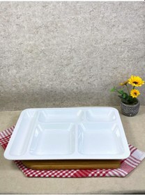 Resim 30'lu Tabldot Polikarbon Servis Tabağı 5 Gözlü 