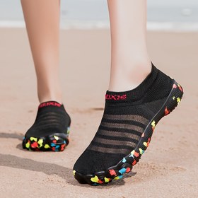 Resim Unisex Çıplak Ayakkabı, Nefes Alabilen Hızlı Kuruyan Su Ayakkabısı - Kaymaz EVA Tabanlı İç Mekan Fitness Antrenmanları, Tatil, Plaj Yürüyüşü, Yüzme ve Tırmanış için Her Mevsim Kullanımına Uygun Moda Sandalet 