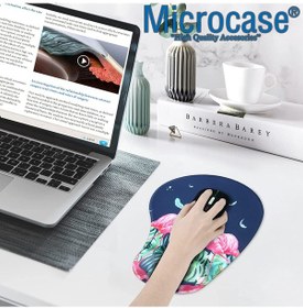 Resim Flamingo Baskılı Bilek Destekli Mouse Pad 21x25cm - DS105 