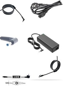 Resim Notebook Adaptör - Şarj Aleti - PRS-034-150W - Mavi Uç - Zbook Studio G7 1j3w1ea Muadili ile uyumlu 