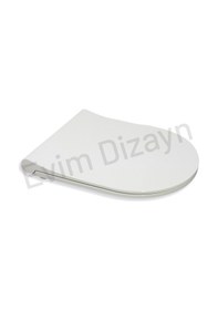 Resim Aqua Bagno Thin Yavaş Kapanan Klozet Kapağı - Duroplast 