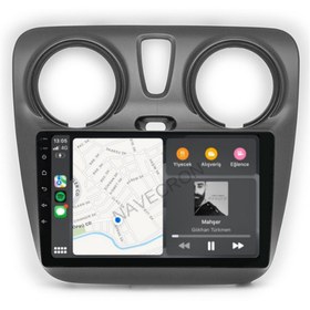 Resim NAVECRON DACIA DOKKER UYUMLU ANDROID MULTİMEDYA GERÇEK 4/64 KABLOSUZ CARPLAY GERİ GÖRÜŞ KAMERALI 