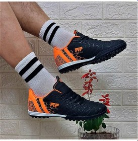 Resim M.p 1356 Siyah-turuncu Halısaha Futbol Ayakkabısı 001 