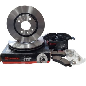 Resim Citroen C4 ve DS4 (2004-2017) 1.4 16v Benzinli ve 1.6 Ön Fren Disk Ve Balata Takımı (Brembo) 