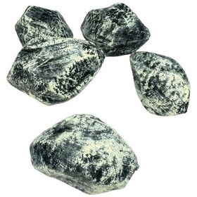 Resim Yapay Taş Teraryum Ve Akvaryum Dekoru Siyah Gri 