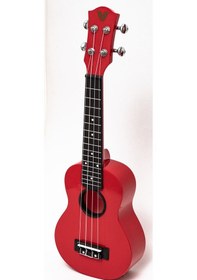Resim Valler Uk110 Krom Burgu Kırmızı Soprano Ukulele 