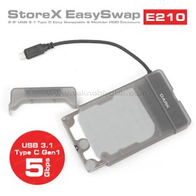 Resim Dark Storex E210 2.5" Usb 3.1Gen1 Type-C Çıkarılabilir Başlıklı 