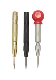 Resim 3 Parça Otomatik Merkezi Delgeç Aleti, Altın, Siyah, Gümüş 